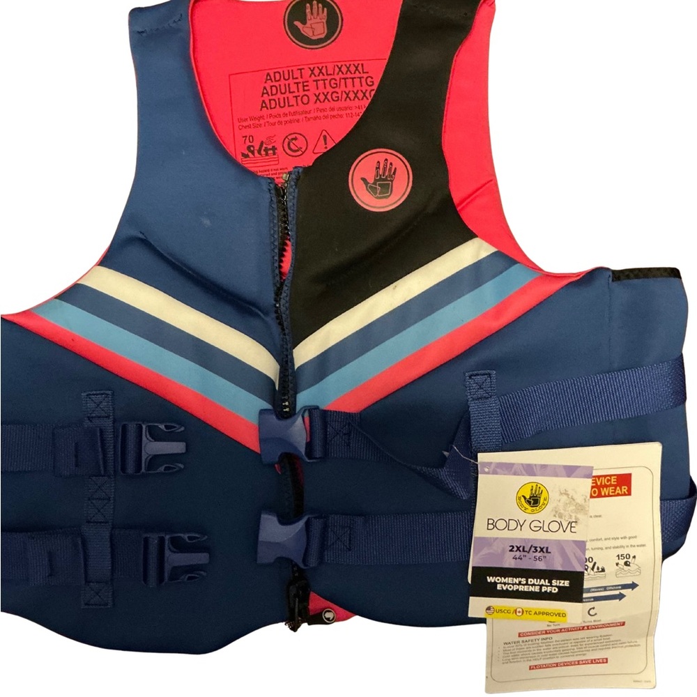 Body Glove Women's Dual Size Blue Evoprene PFD